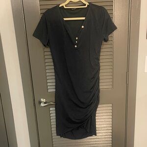 Elegant Black Midi Dress